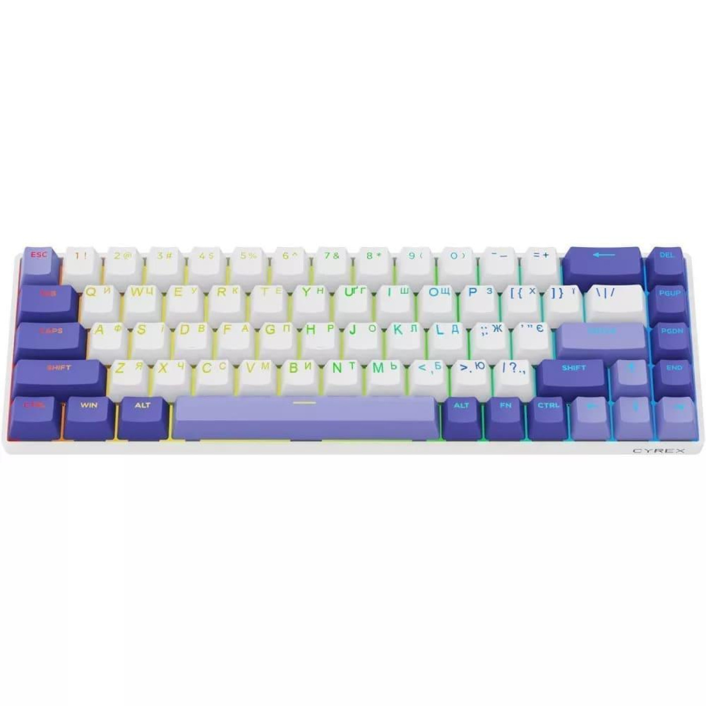 Клавіатура Proove Gaming Cyrex (Ukraine Layout) white/purple (MKCR00022417)