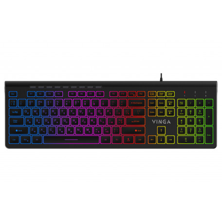 Клавіатура Vinga KB-460 Black USB (KB-460) (KB-460 Black)