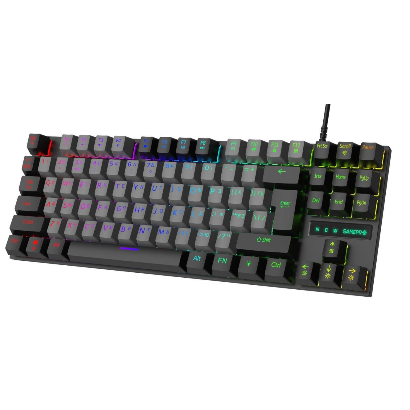 Клавиатура GamePro MK100B Blue Switch RGB USB Black (MK100B)