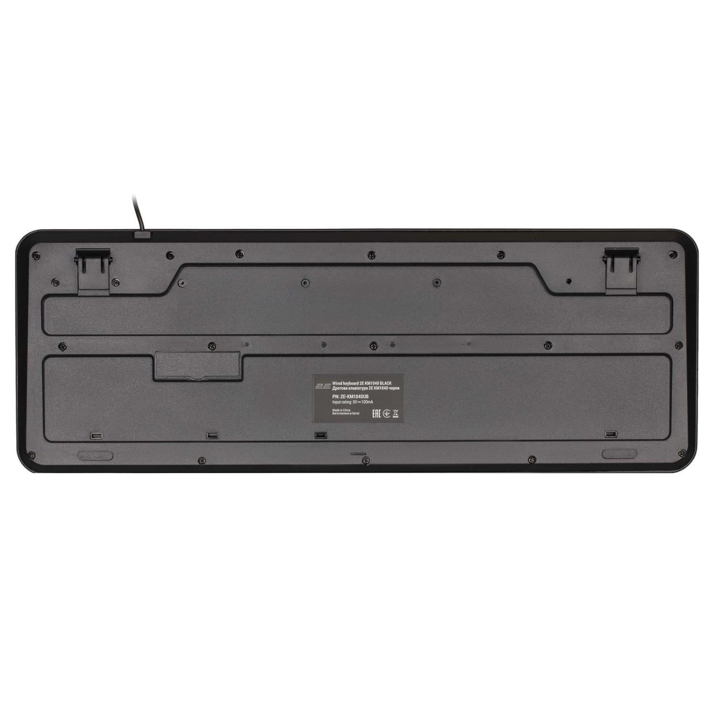 Клавиатура 2E KM1040 Full Size USB EN/UK Black (2E-KM1040UB_UA)