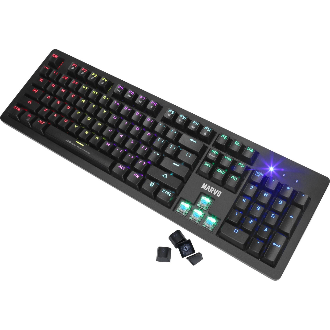 Клавиатура Marvo KG916 Multi-LED Mechanical Blue Switch USB (KG916)