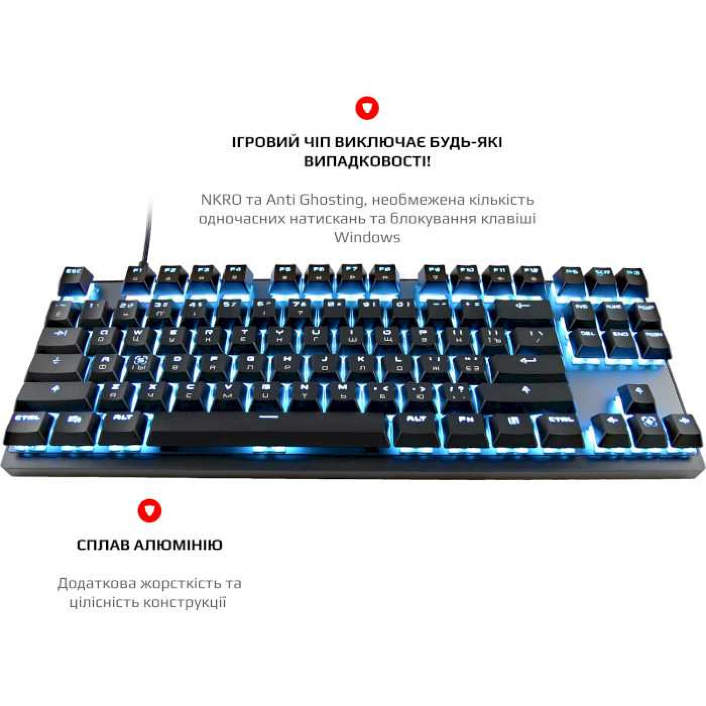 Клавіатура Motospeed GK82 Outemu Blue Black USB (mtgk82bmb)