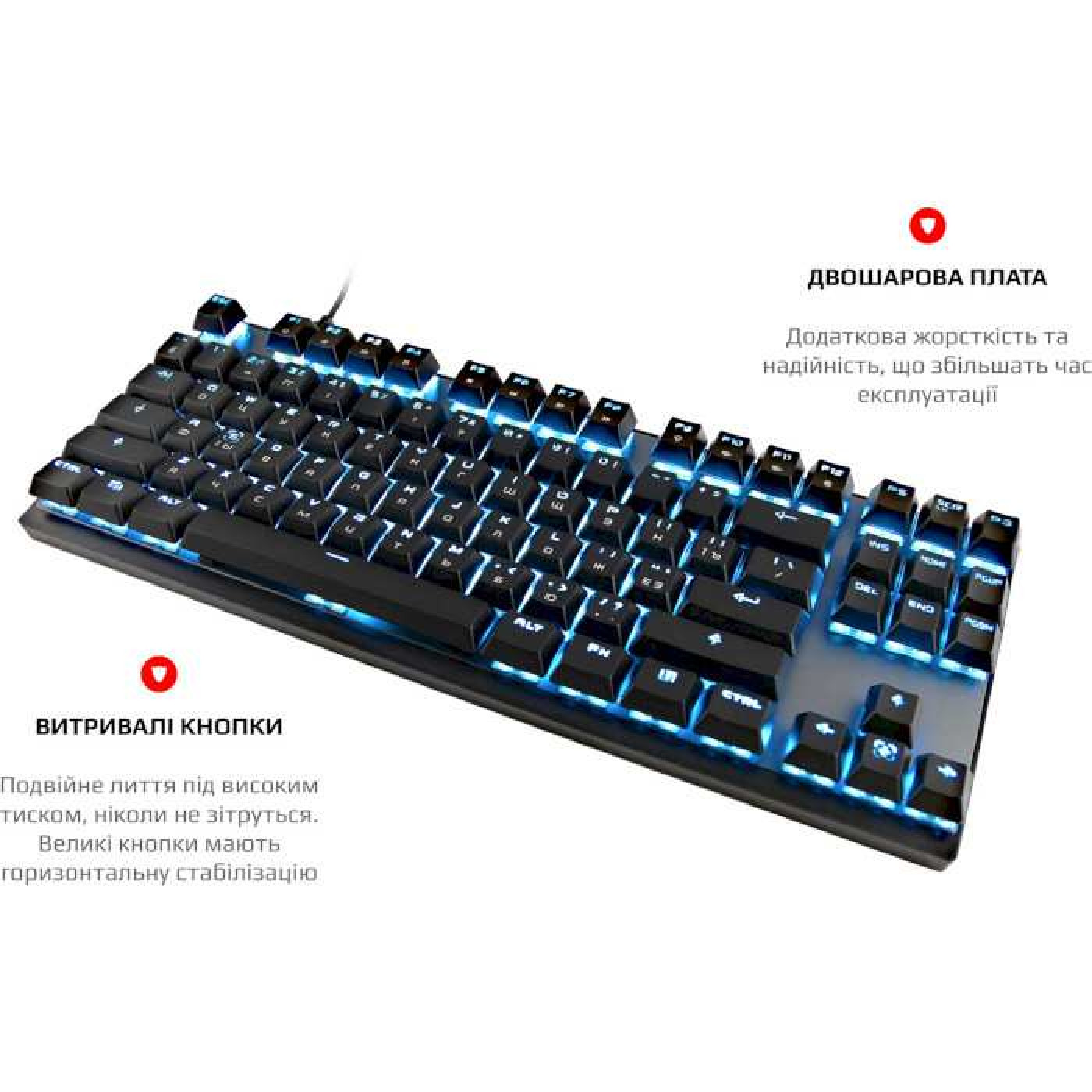 Клавіатура Motospeed GK82 Outemu Blue Black USB (mtgk82bmb)