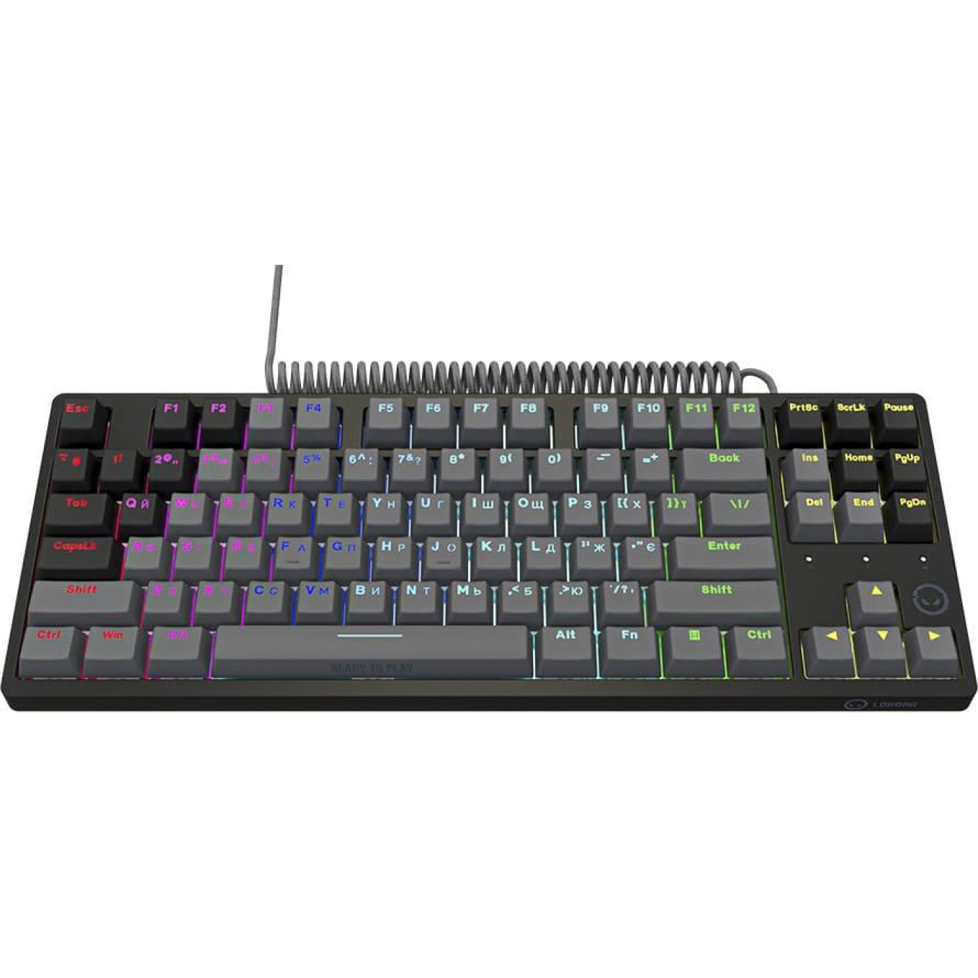 Клавіатура Lorgar Azar 514 TKL RGB EN+UA Black (LRG-GK514TKL-BK-UA)