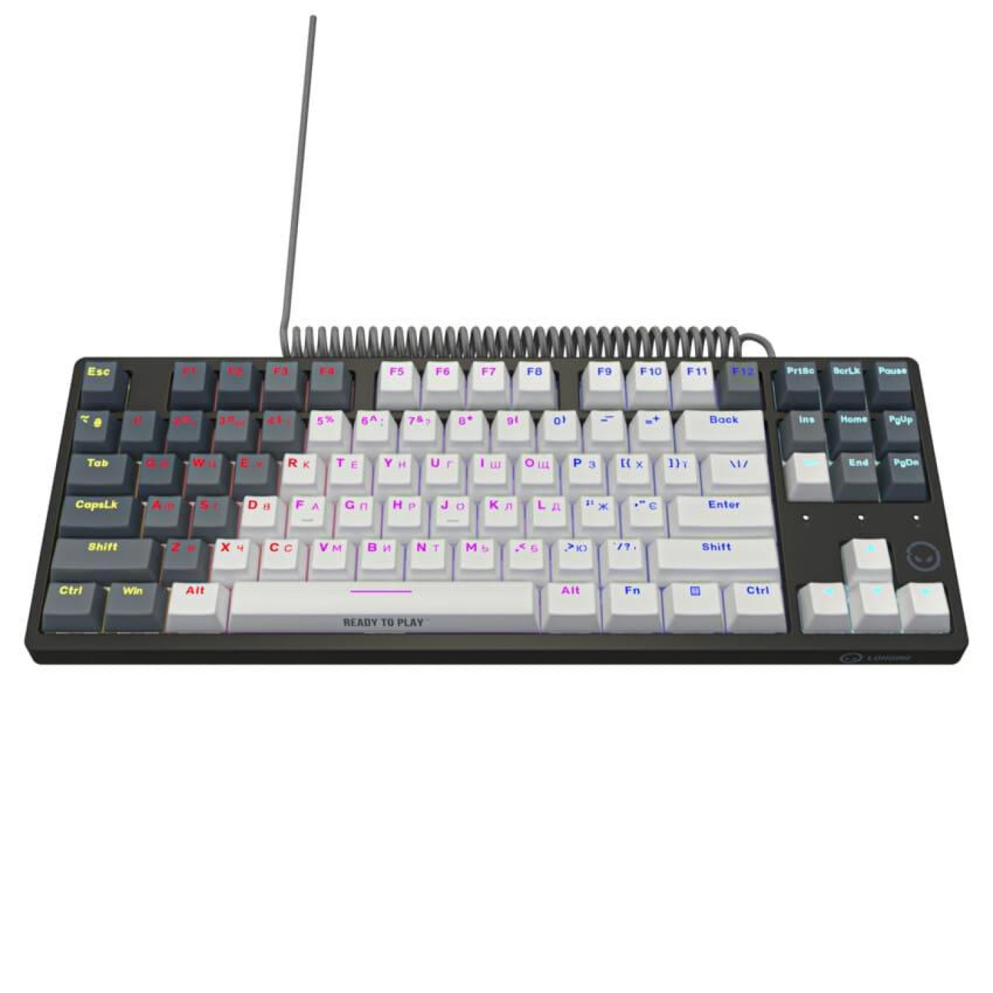 Клавіатура Lorgar Azar 514 TKL RGB EN+UA White (LRG-GK514TKL-WH-UA)
