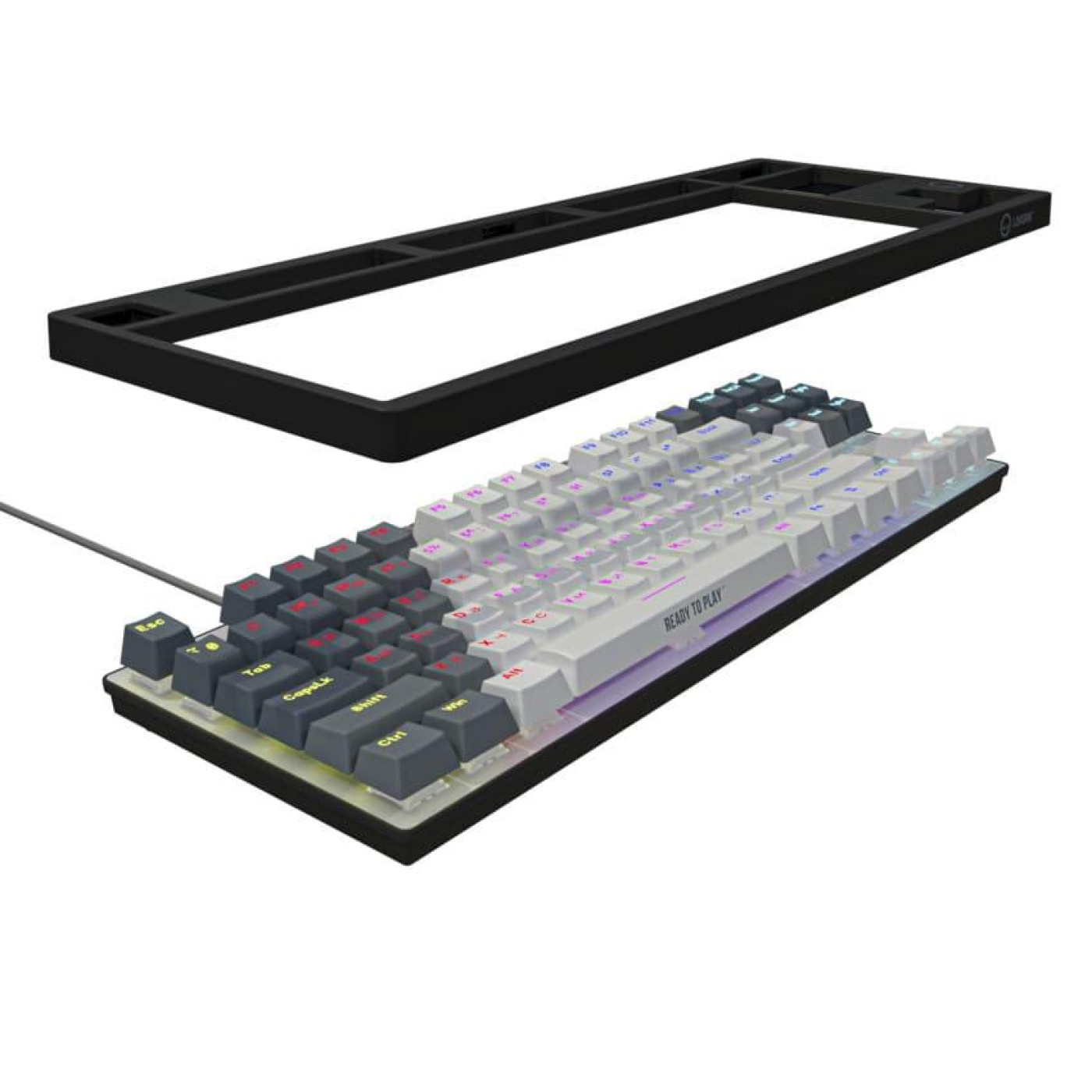 Клавіатура Lorgar Azar 514 TKL RGB EN+UA White (LRG-GK514TKL-WH-UA)