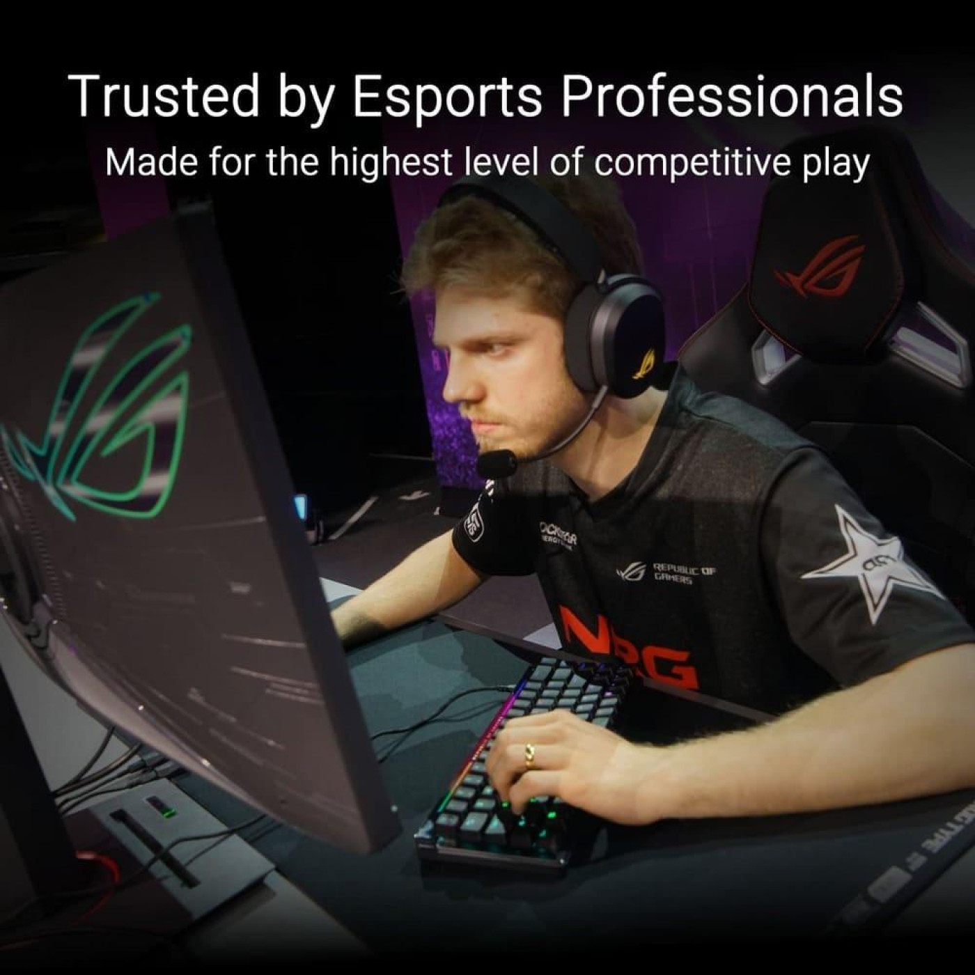 Клавіатура ASUS ROG Falchion Ace HFX Magnetic Switches, USB-A, EN, RGB, чорний (90MP03VE-BKUA20) Б/в