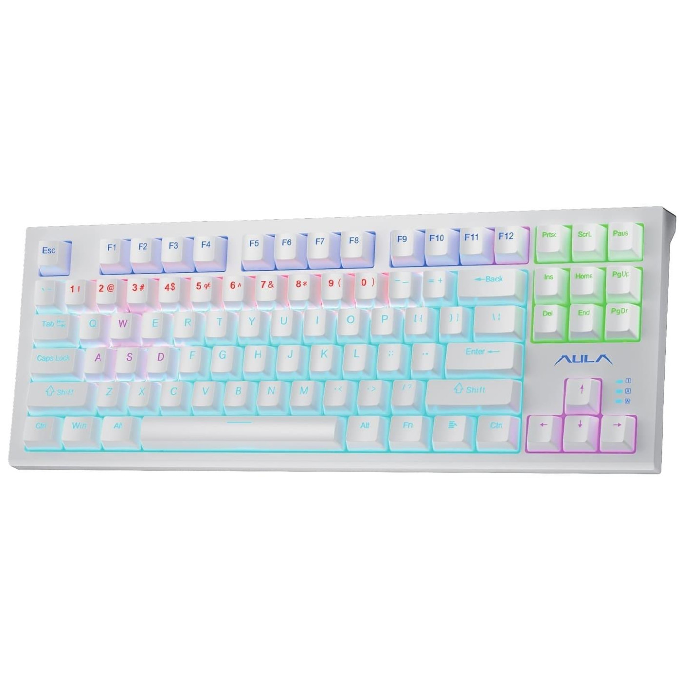 Клавиатура Aula F3032 White plus 21 Yellow keys KRGD Brown EN/UA (6948391201757)