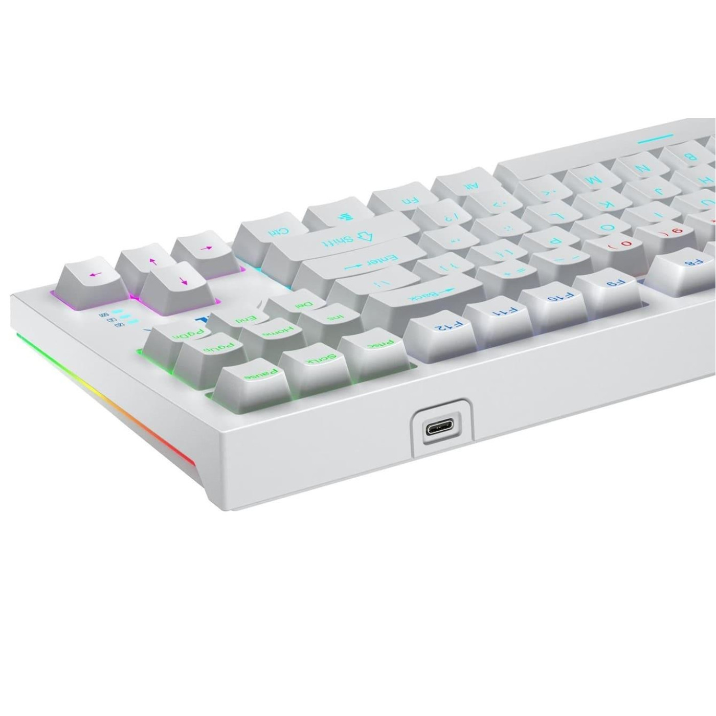 Клавиатура Aula F3032 White plus 21 Yellow keys KRGD Brown EN/UA (6948391201757)