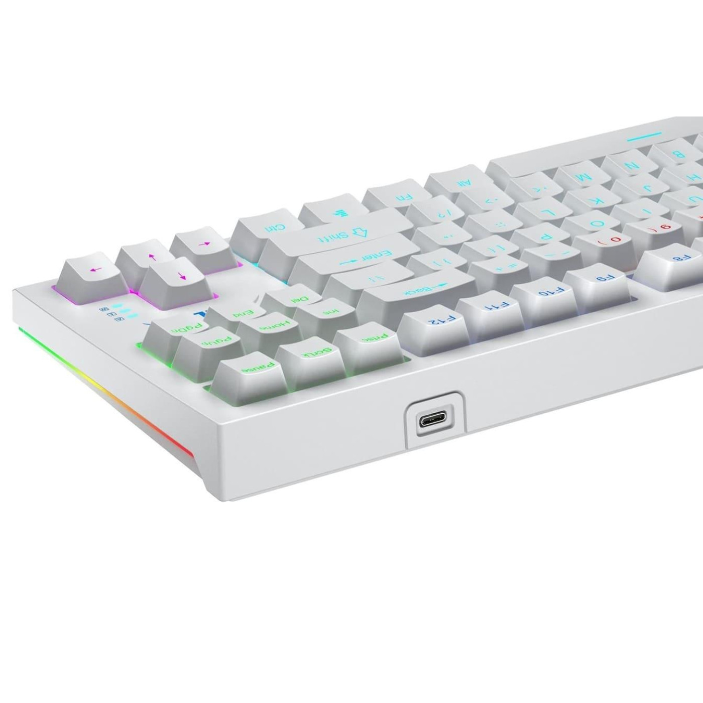 Клавіатура Aula F3032 White plus 21 Yellow keys KRGD Red EN/UA (6948391204680)