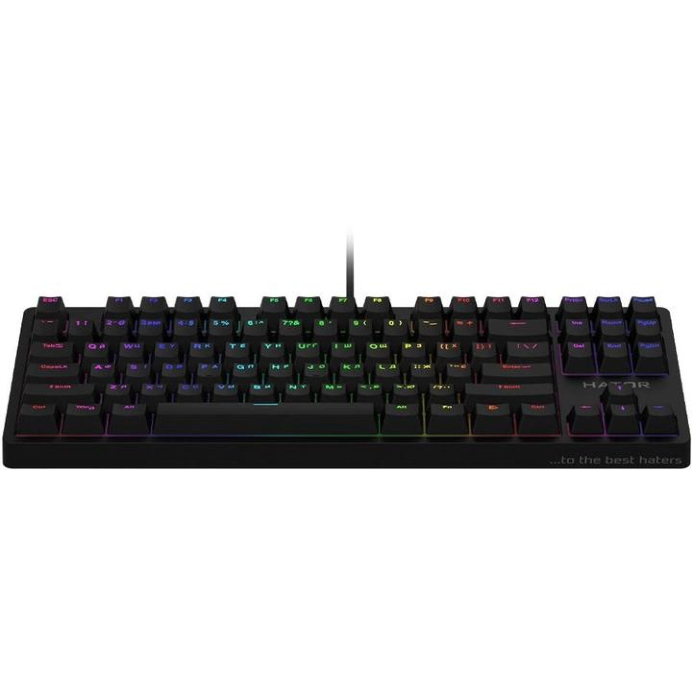 Клавіатура HATOR Rockfall TKL Mecha Green USB Black (HTK-620) Б/в