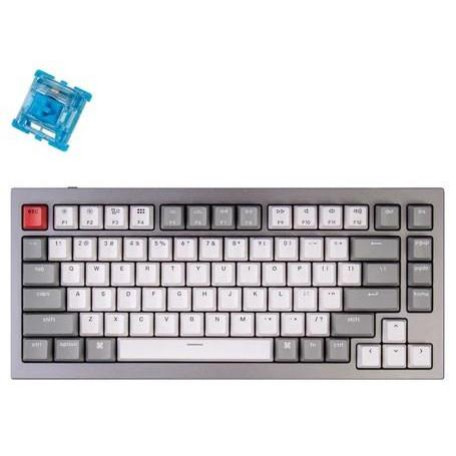 Клавіатура Keychron Q1 QMK HotSwappable Gateron Phantom Brown RGB Knob Space Grey (Q1N3_KEYCHRON)