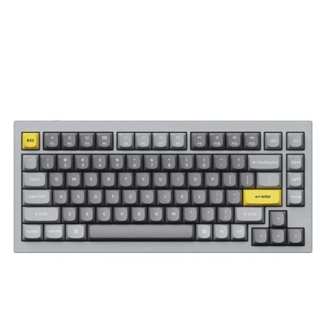 Клавіатура Keychron Q1 QMK HotSwappable Gateron Phantom Red RGB Knob Space Grey (Q1N1_KEYCHRON)