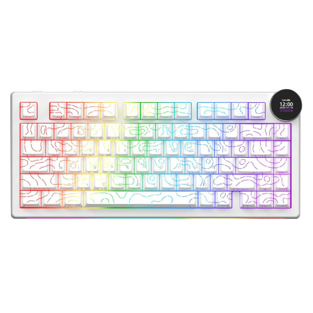Клавіатура Ajazz AK820 V2 White Peach Switch (AK820-V2-WP-S-W)