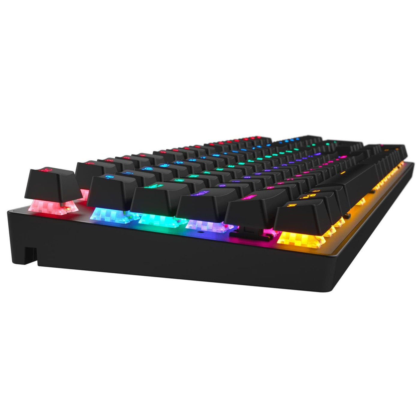 Клавіатура HATOR Starfall Rainbow Origin Red RGB USB Black (HTK-608) U2