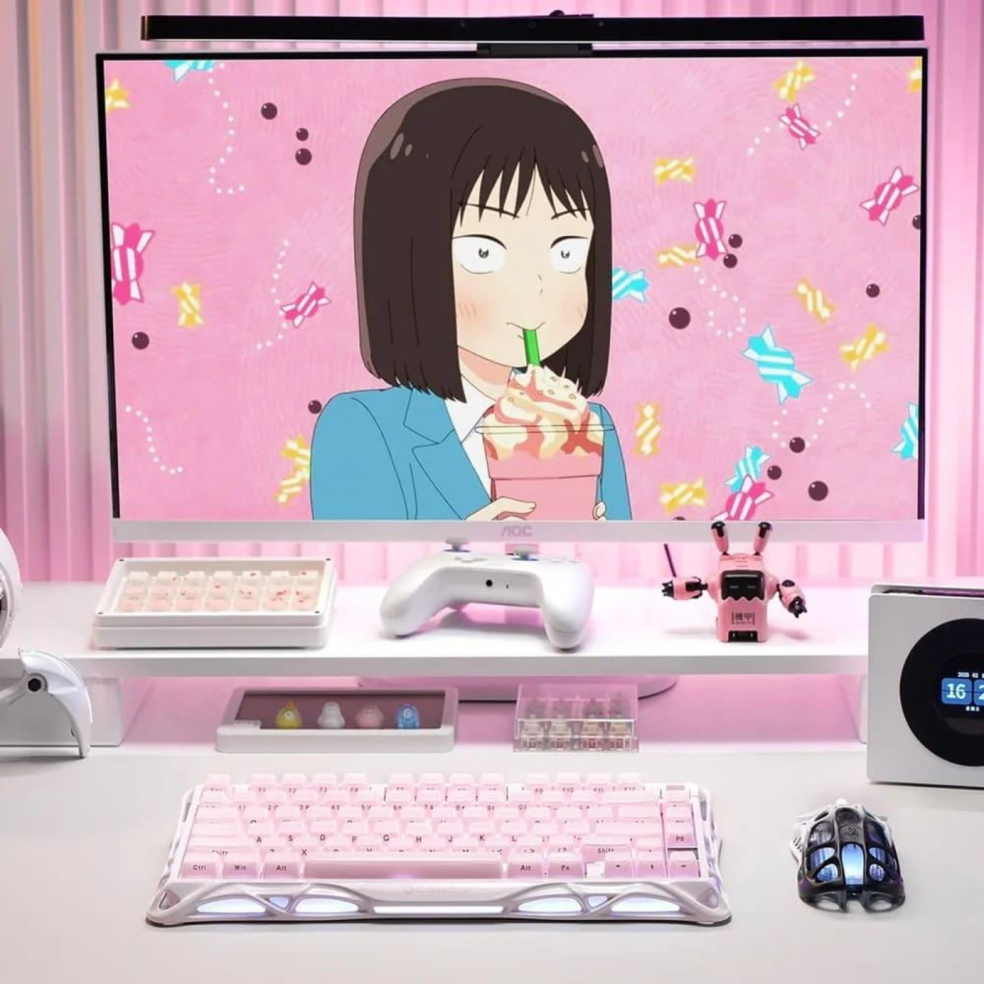 Клавиатура GravaStar Mercury K1 80keys Kailh Cheery Pink EN/UKR Sakura Pink (GS_K1_P_PNK)