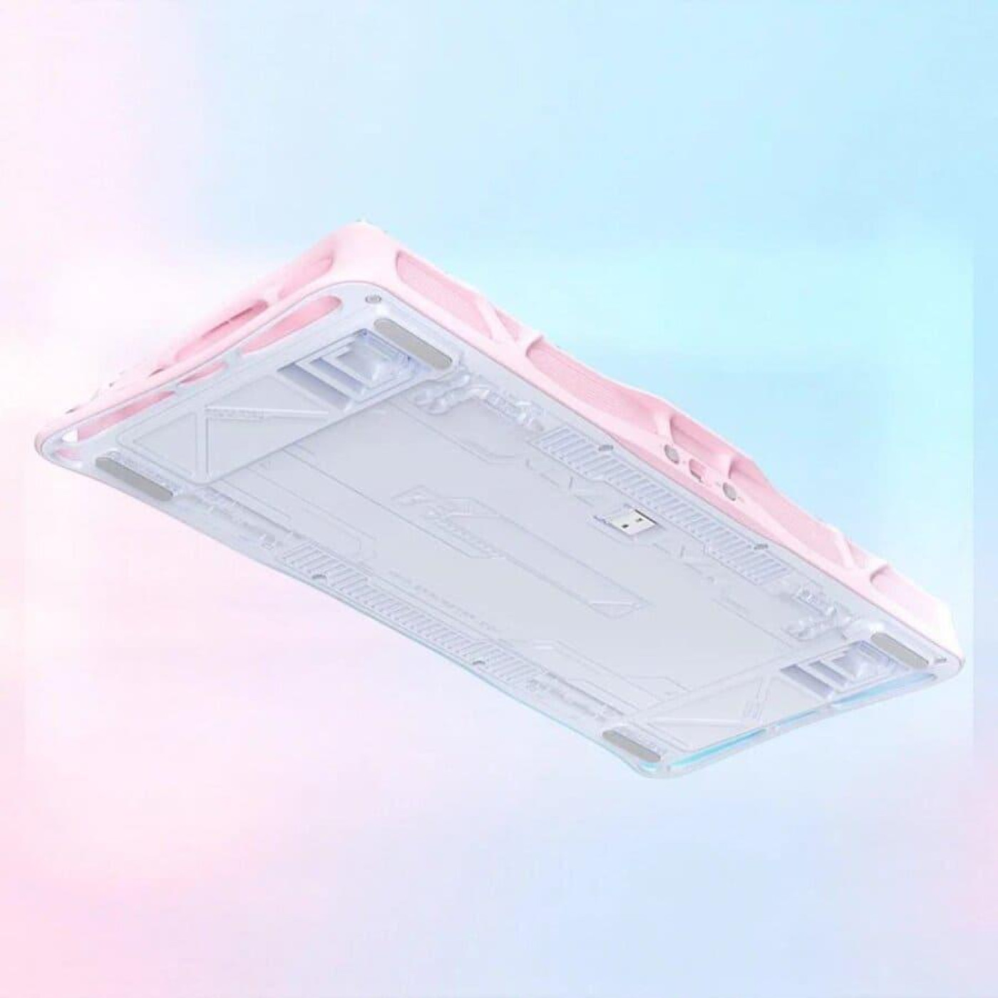 Клавиатура GravaStar Mercury K1 Lite 80keys BSUN Grey BT/WL/USB Lumen Rose (GSK1LITE_PM_PNK)