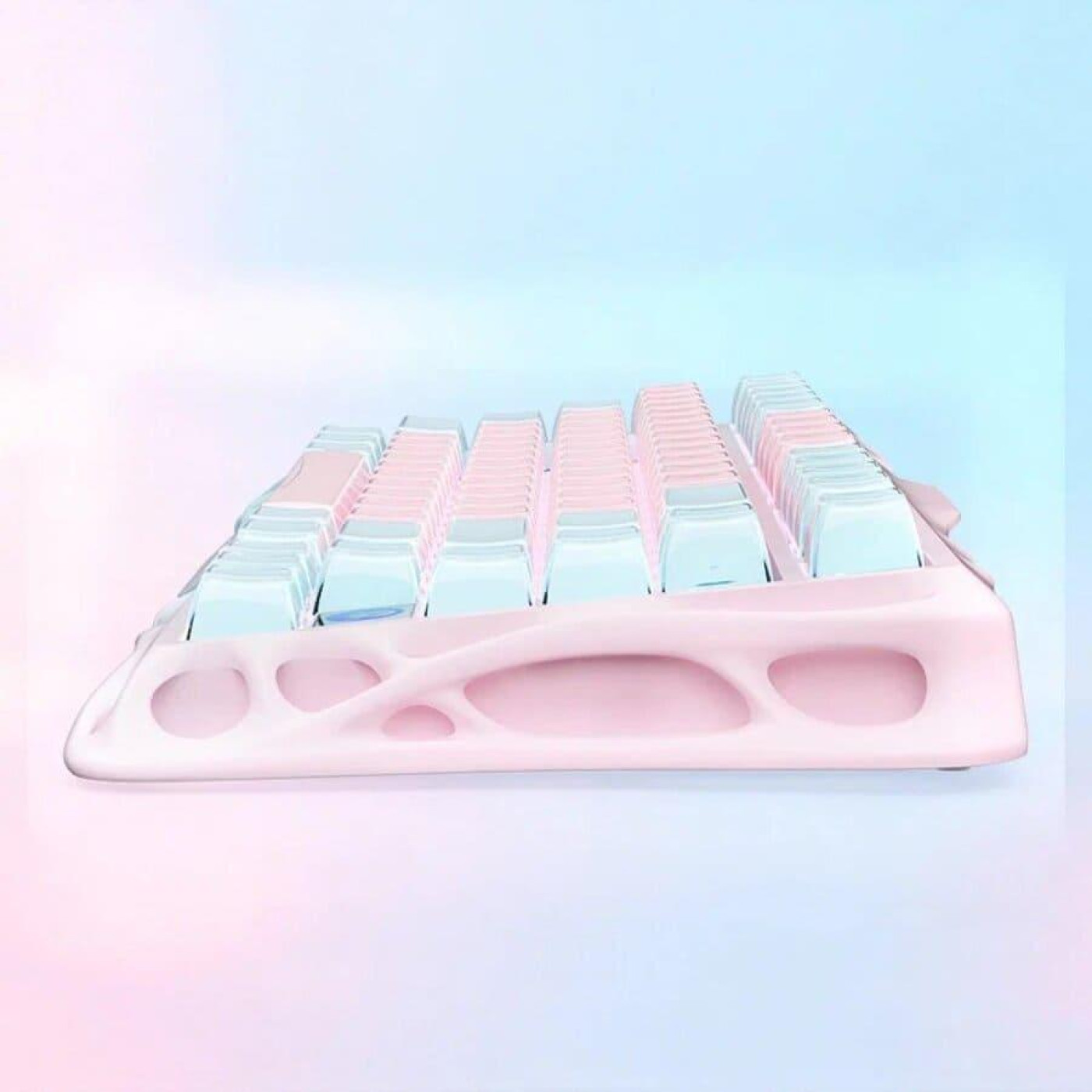 Клавиатура GravaStar Mercury K1 Lite 80keys BSUN Grey BT/WL/USB Lumen Rose (GSK1LITE_PM_PNK)