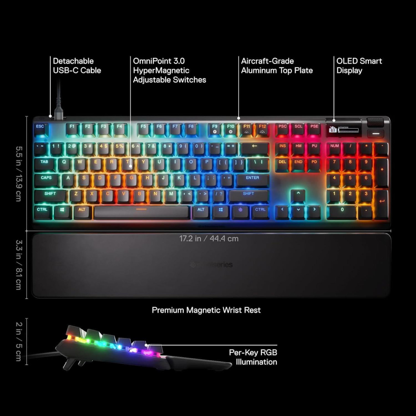 Клавіатура SteelSeries Apex Pro Gen 3 UA (64660)