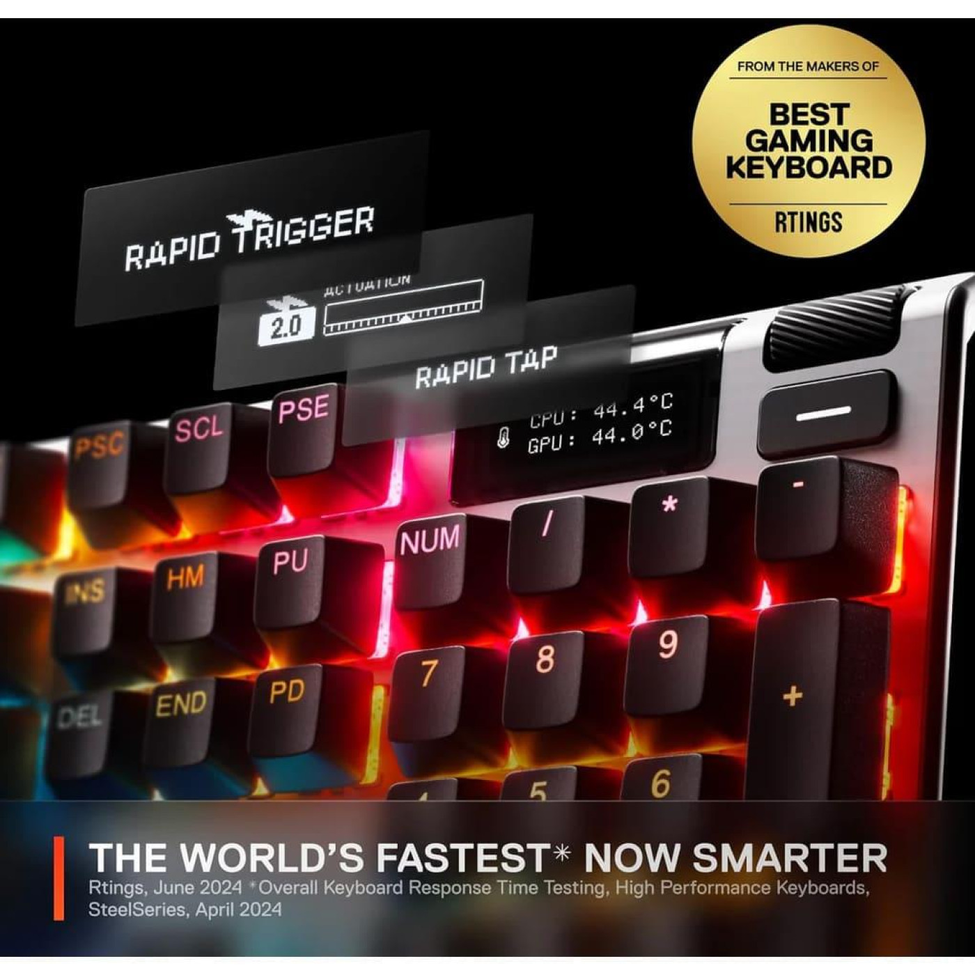 Клавіатура SteelSeries Apex Pro Gen 3 UA (64660)