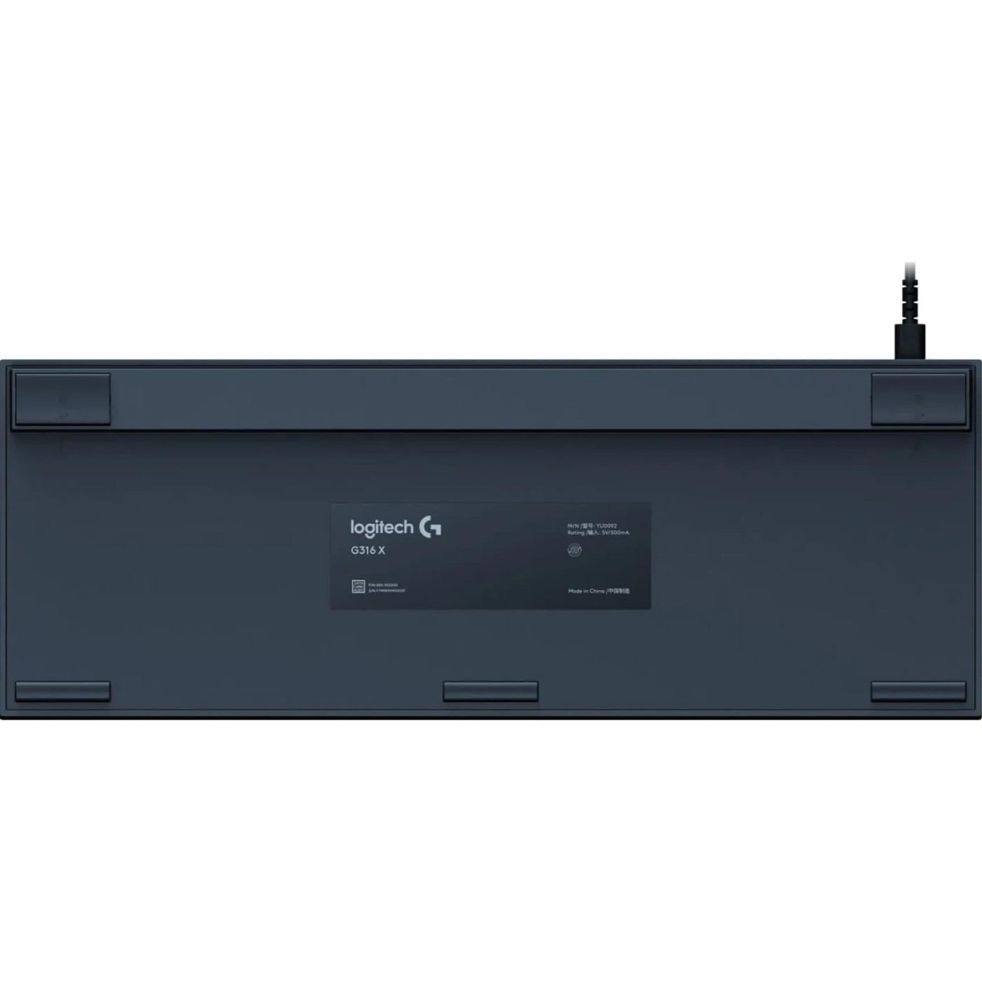 Клавіатура Logitech G316 X 98 Tactile Wired Gaming Keyboard UKR Black (920-014205)