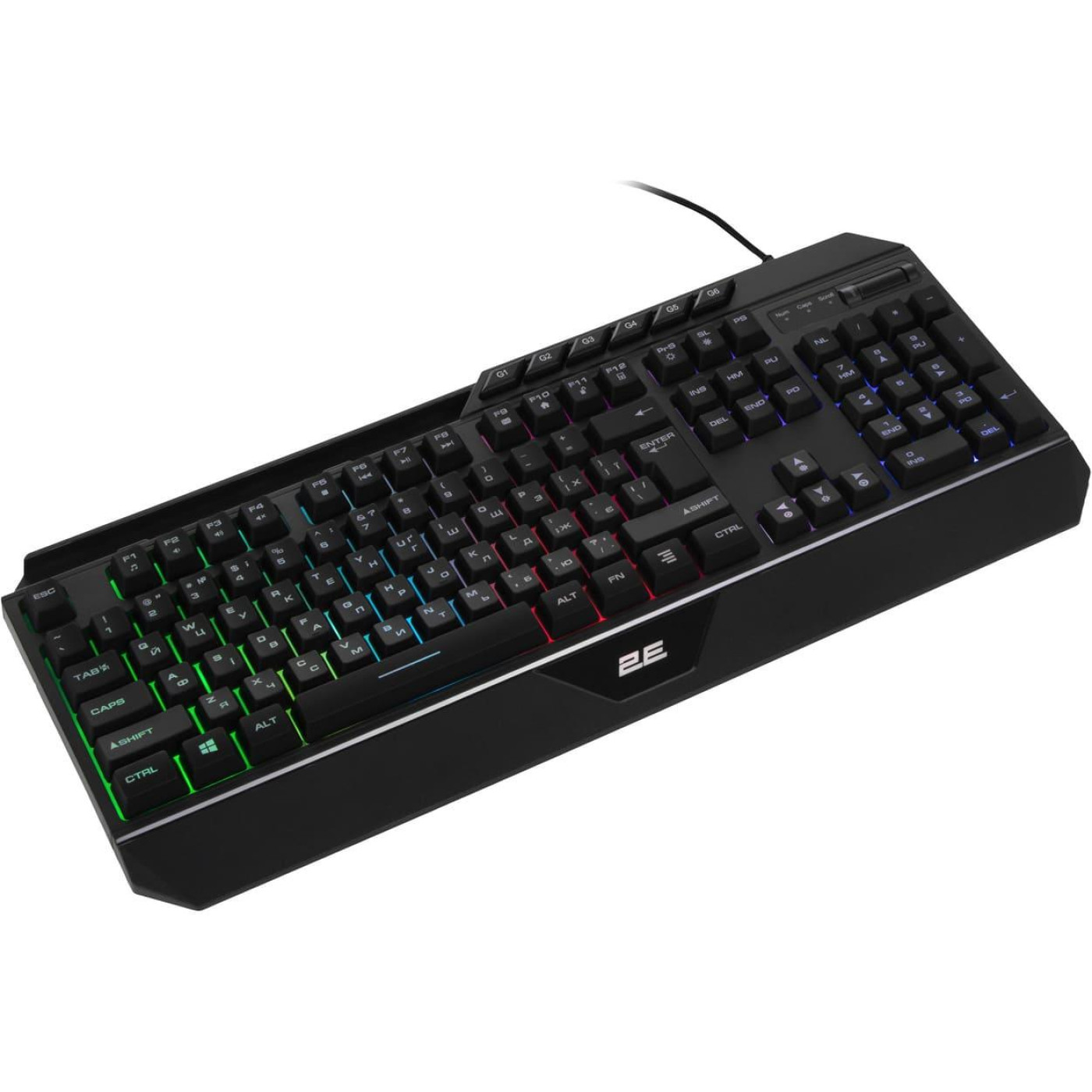 Клавиатура 2E Gaming KG315 RGB USB Ukr Black (2E-KG315UBK)