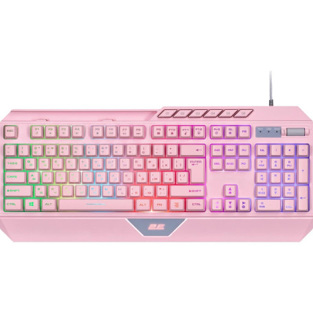 Клавіатура 2E GAMING KG315 RGB USB Pink Ukr (2E-KG315UPK)