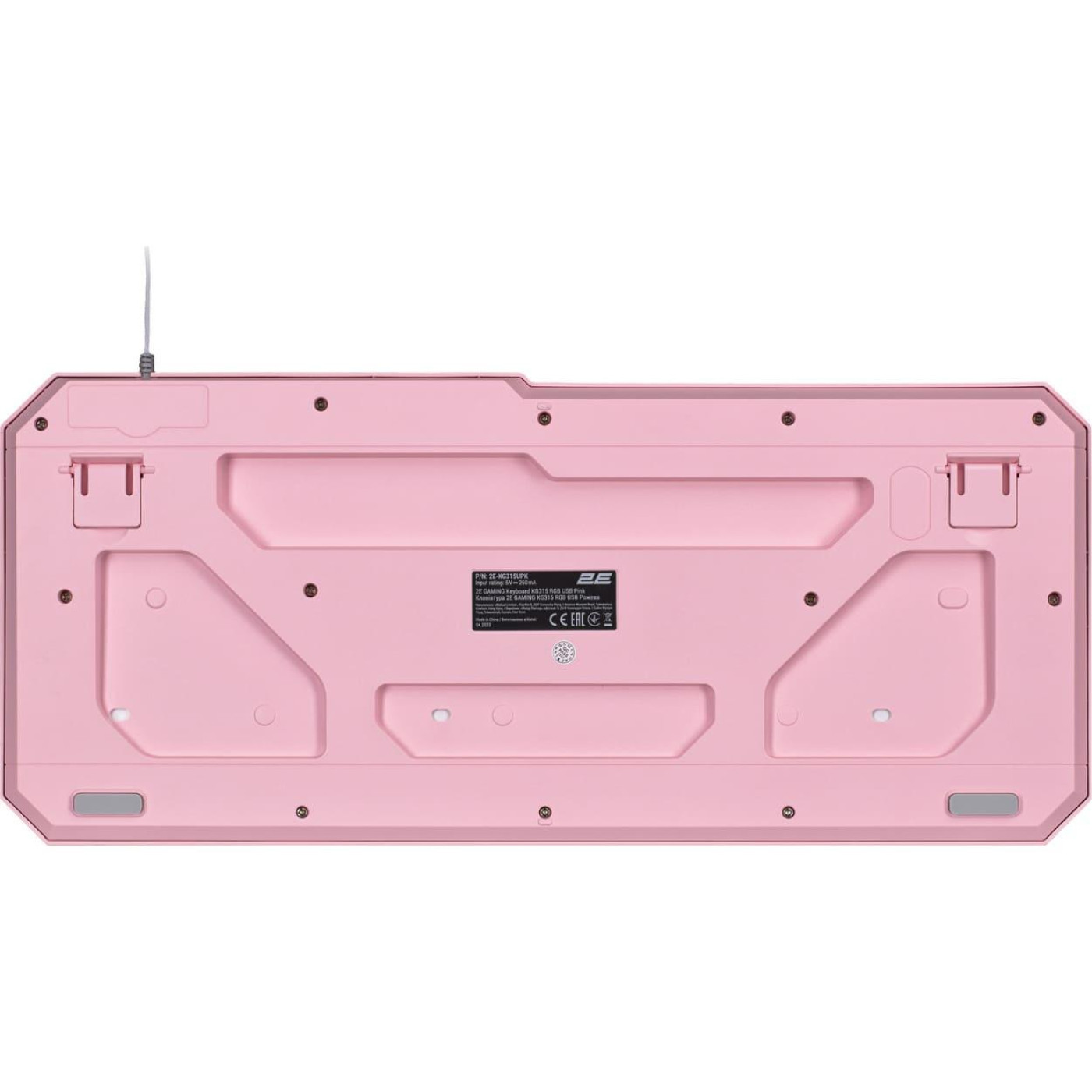 Клавіатура 2E GAMING KG315 RGB USB Pink Ukr (2E-KG315UPK)