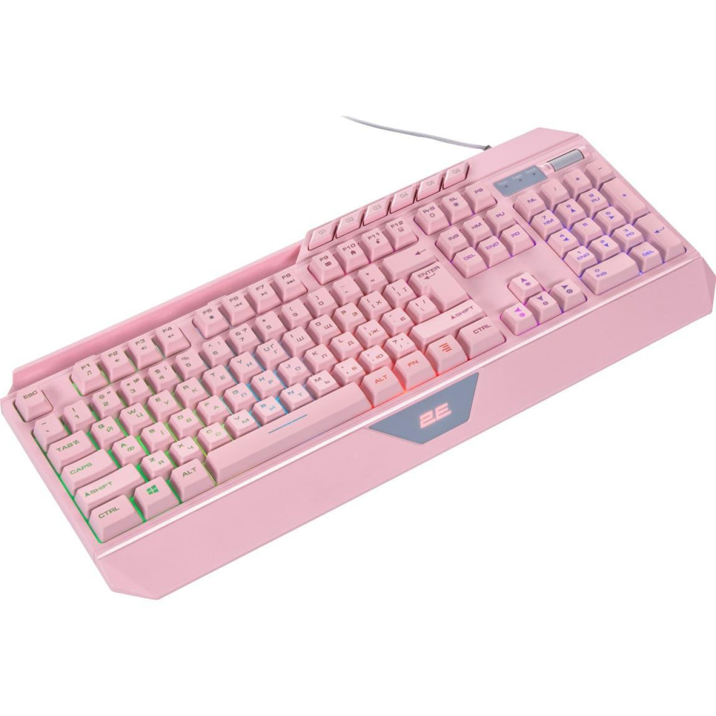 Клавіатура 2E GAMING KG315 RGB USB Pink Ukr (2E-KG315UPK)