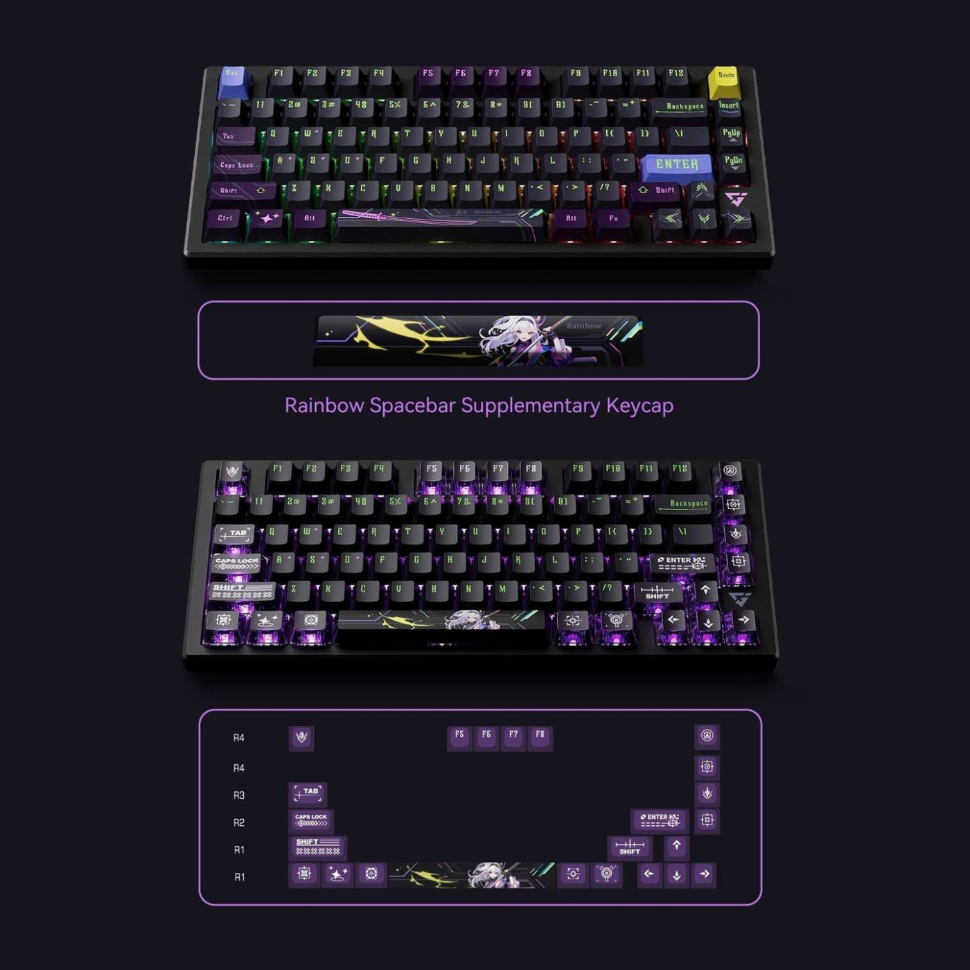 Клавіатура ATK RS7 eSports Hall Effect ENG (ATK-RS7-PRO-RGB)