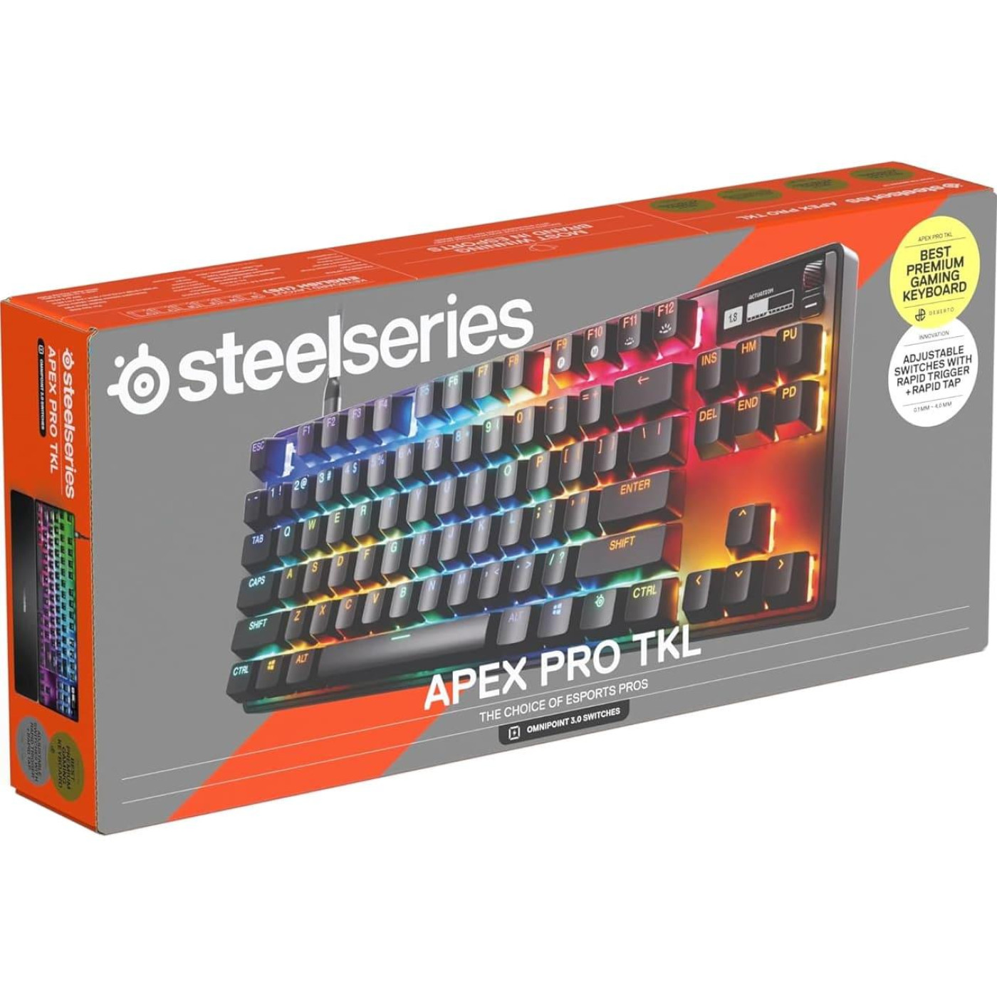 Клавіатура SteelSeries Apex Pro TKL Gen 3 UA (64740)
