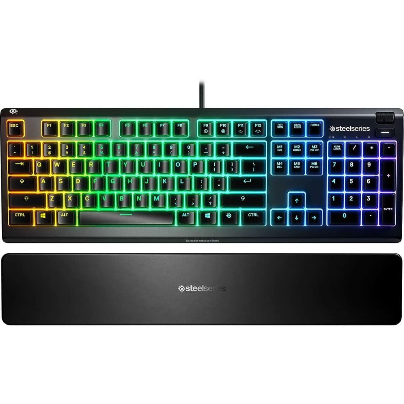 Клавиатура SteelSeries Apex 3 Whisper-Quiet Switches USB Black (64795)