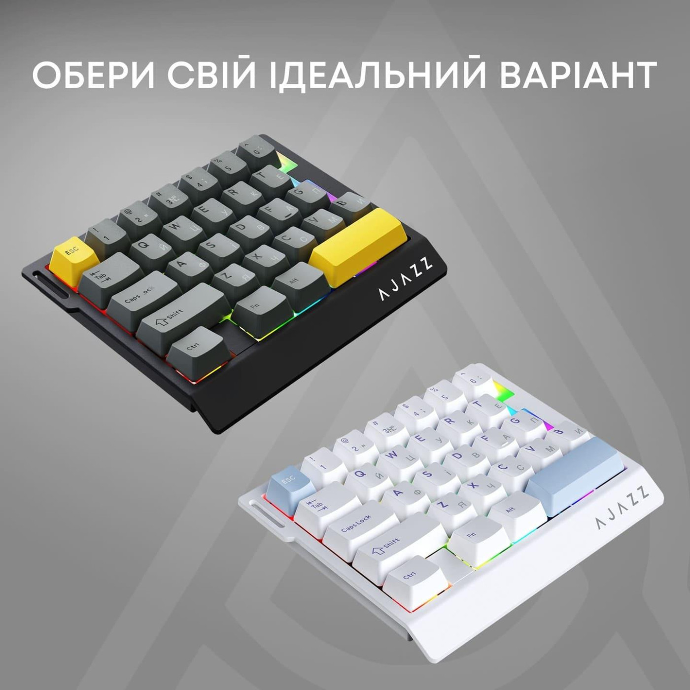 Клавіатура Ajazz AK029 Ice lsland Magnetic Switch (AK029-I-BY)