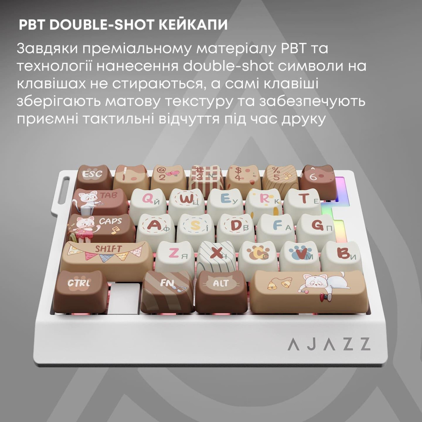 Клавіатура Ajazz AK029 Meow Magnetic Switch (AK029-M-Y)