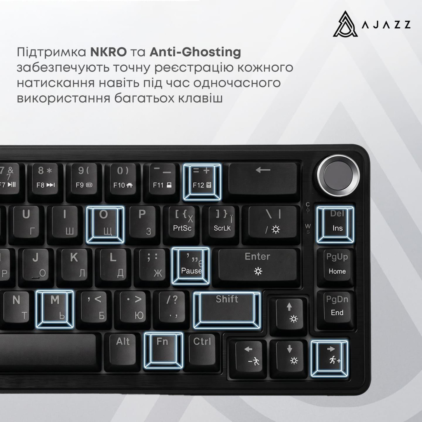 Клавіатура Ajazz AK690 Peach Mist Switch (AK690-PM-W)