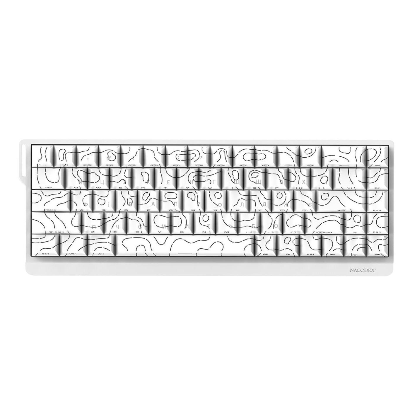Клавіатура Ajazz NK68 V2 Red Switch (NK68-V2-R-S-W) U1