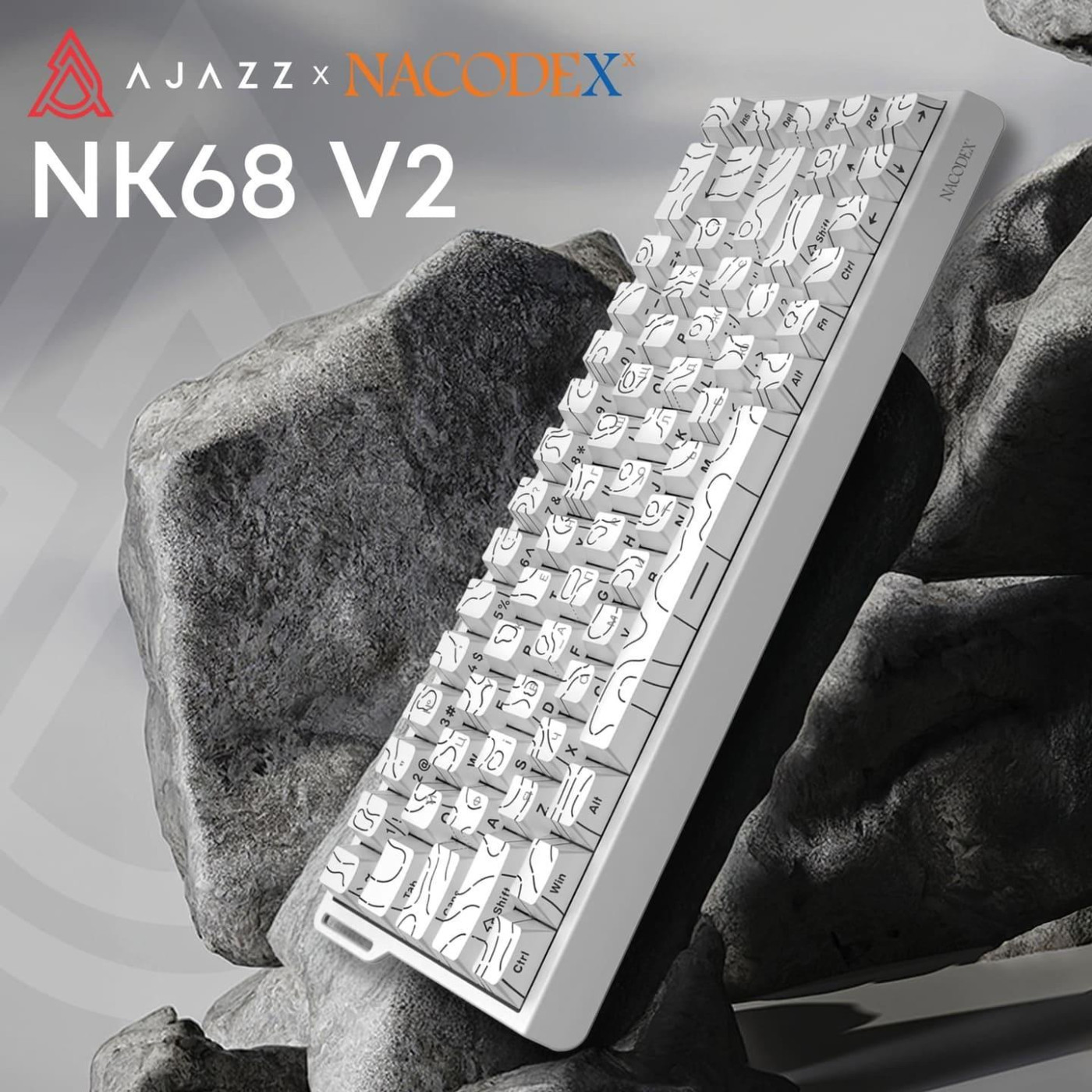 Клавіатура Ajazz NK68 V2 Red Switch (NK68-V2-R-S-W) U1