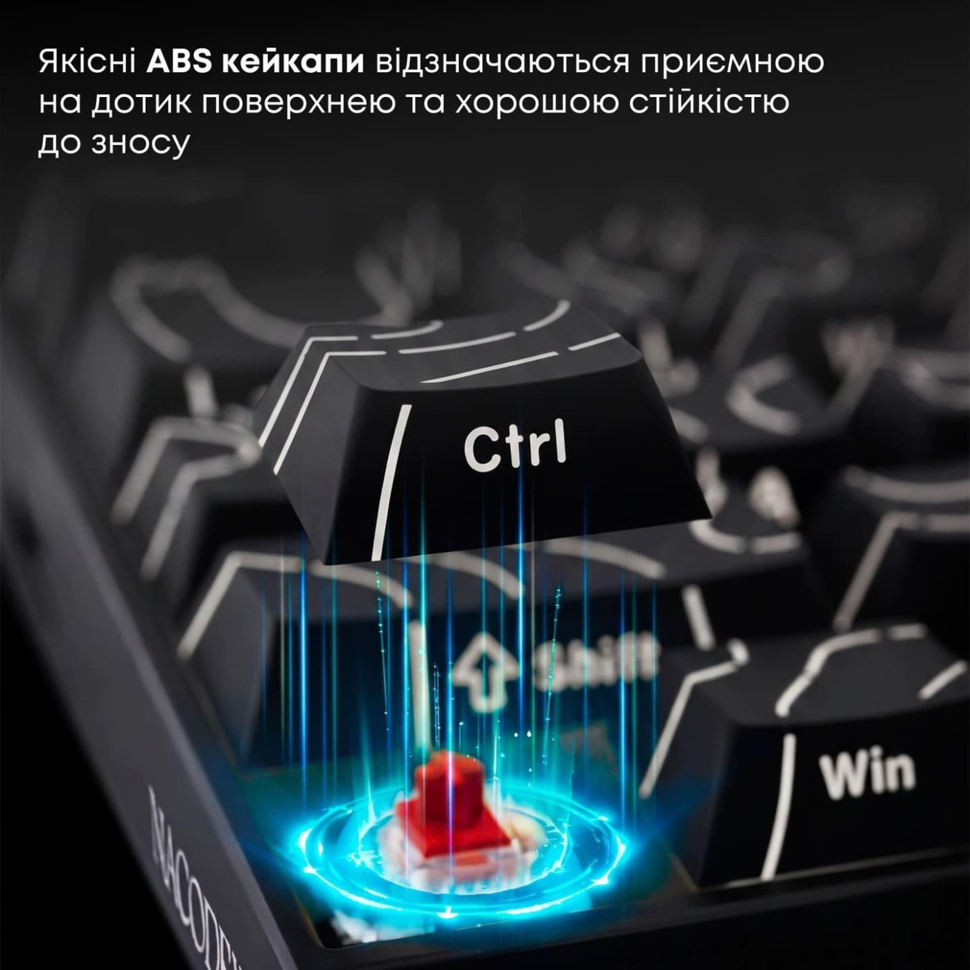 Клавіатура Ajazz NK68 V2 Red Switch (NK68-V2-R-S-W) U1