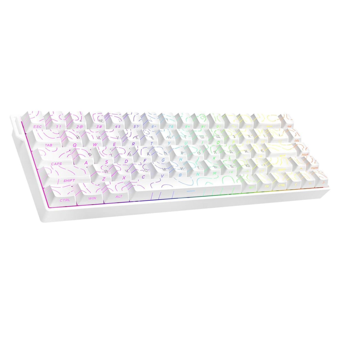 Клавіатура Ajazz AK680 V2 Ice Island Magnetic Switch (AK680-V2-I-S-W)
