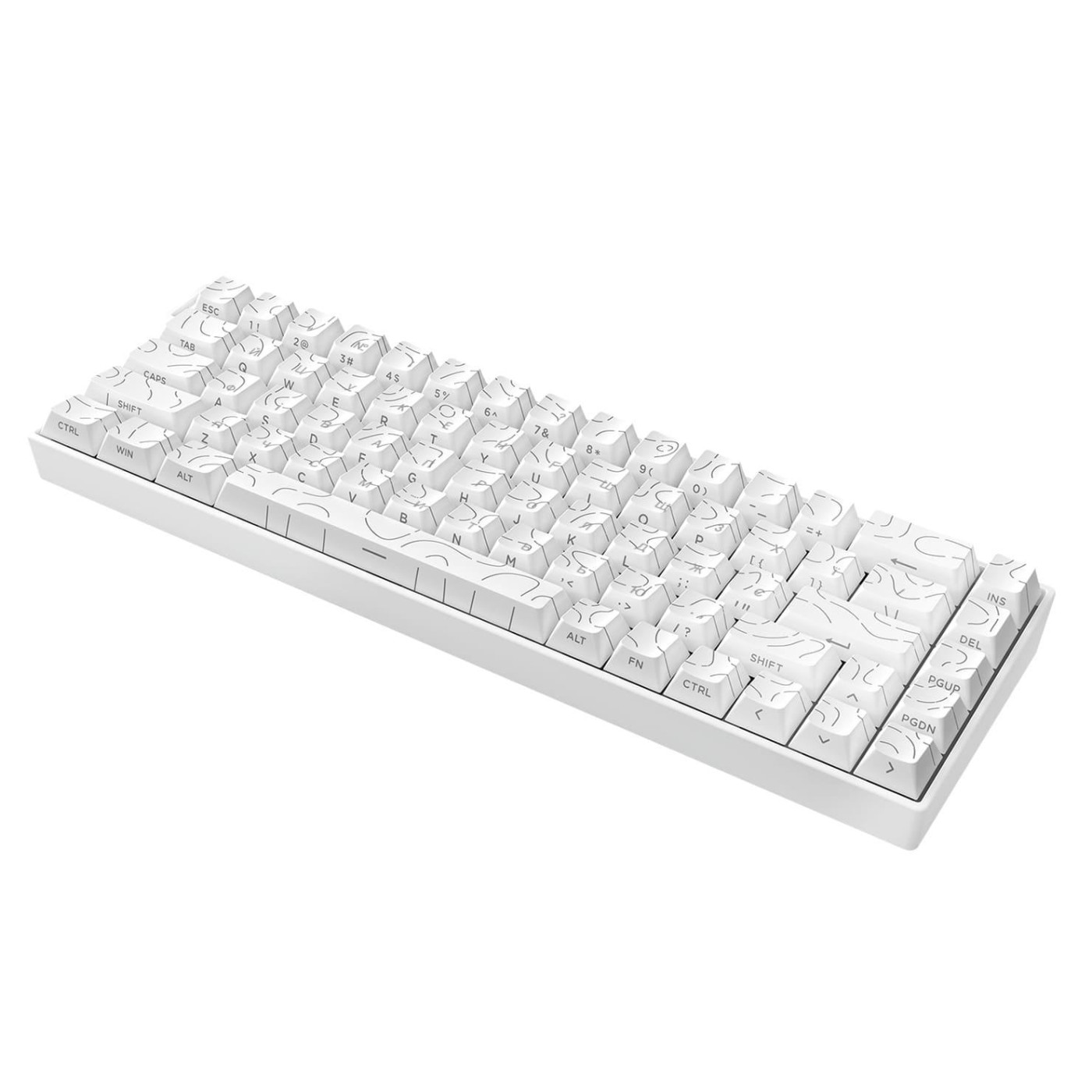 Клавіатура Ajazz AK680 V2 Ice Island Magnetic Switch (AK680-V2-I-S-W)