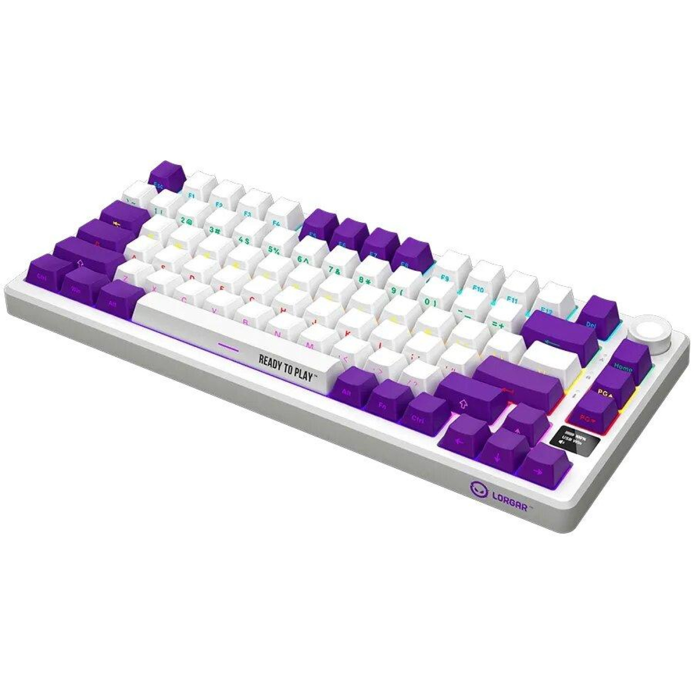 Клавіатура Lorgar KBP7075W Wireless Pro 75% Exploded White EN/UA (LRG-KBP7075W-WH-US)