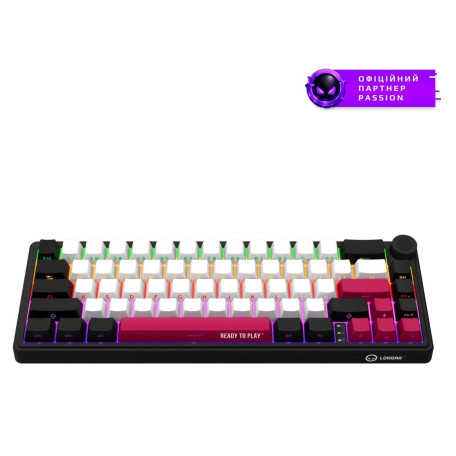 Клавіатура Lorgar KBP70MW Pro Wireless 65% Compact Black Red EN/UA (LRG-KBP70MW-BK-US)