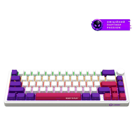 Клавіатура Lorgar KBP70MW Pro Wireless 65% Compact White EN/UA (LRG-KBP70MW-WH-US)