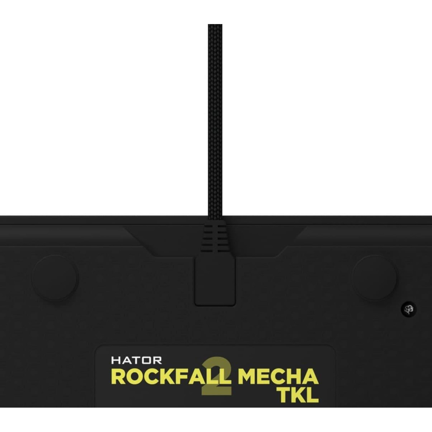 Клавіатура HATOR Rockfall 2 Mecha TKL orange RGB USB Black (HTK-520)