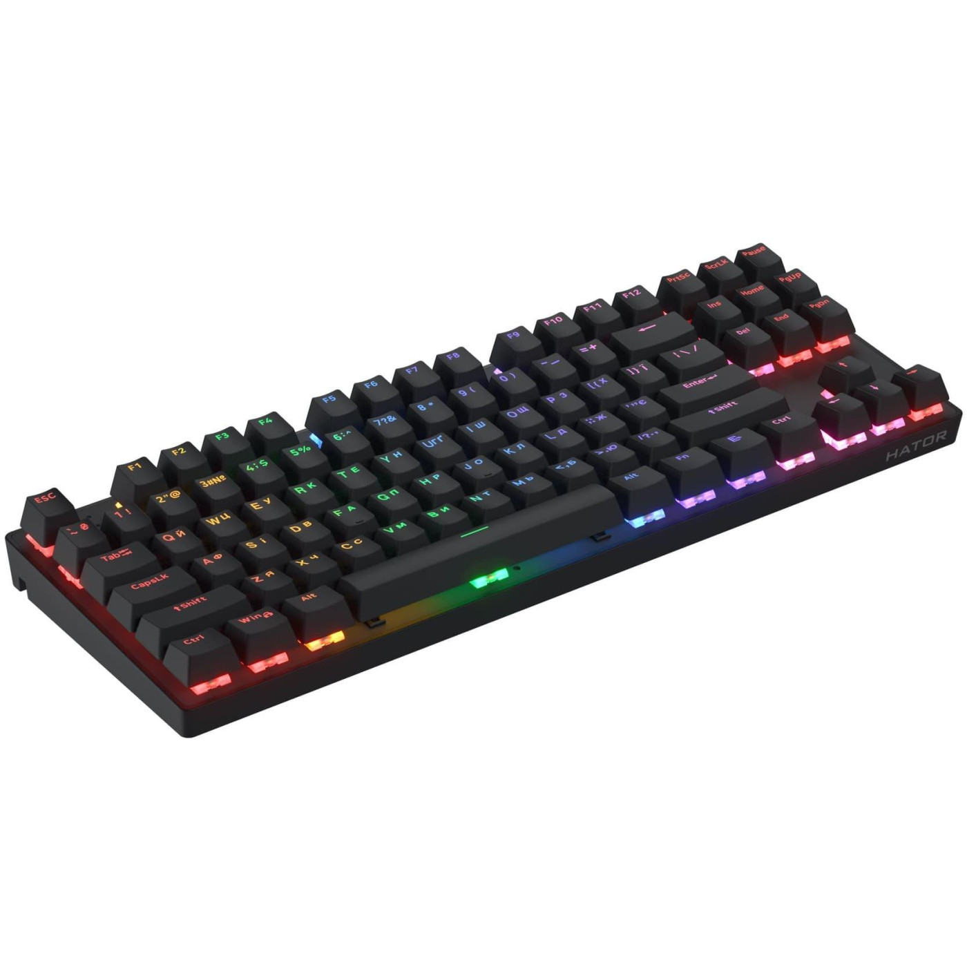 Клавиатура HATOR Icefall Mecha TKL Wireless Rainbow Black (HTK287UA)