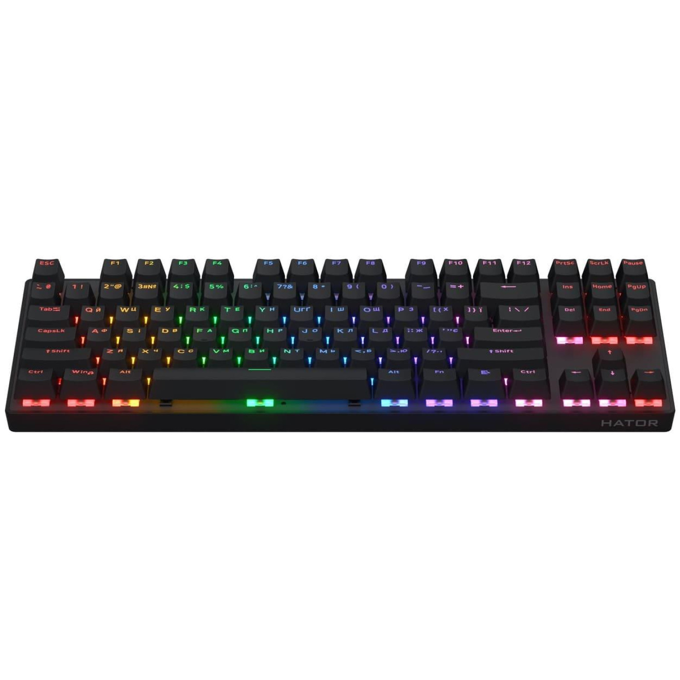 Клавиатура HATOR Icefall Mecha TKL Wireless Rainbow Black (HTK287UA)