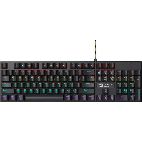 Клавіатура Canyon GK-4 Deimos (Blue switches) USB Black (CND-SKB4-US)
