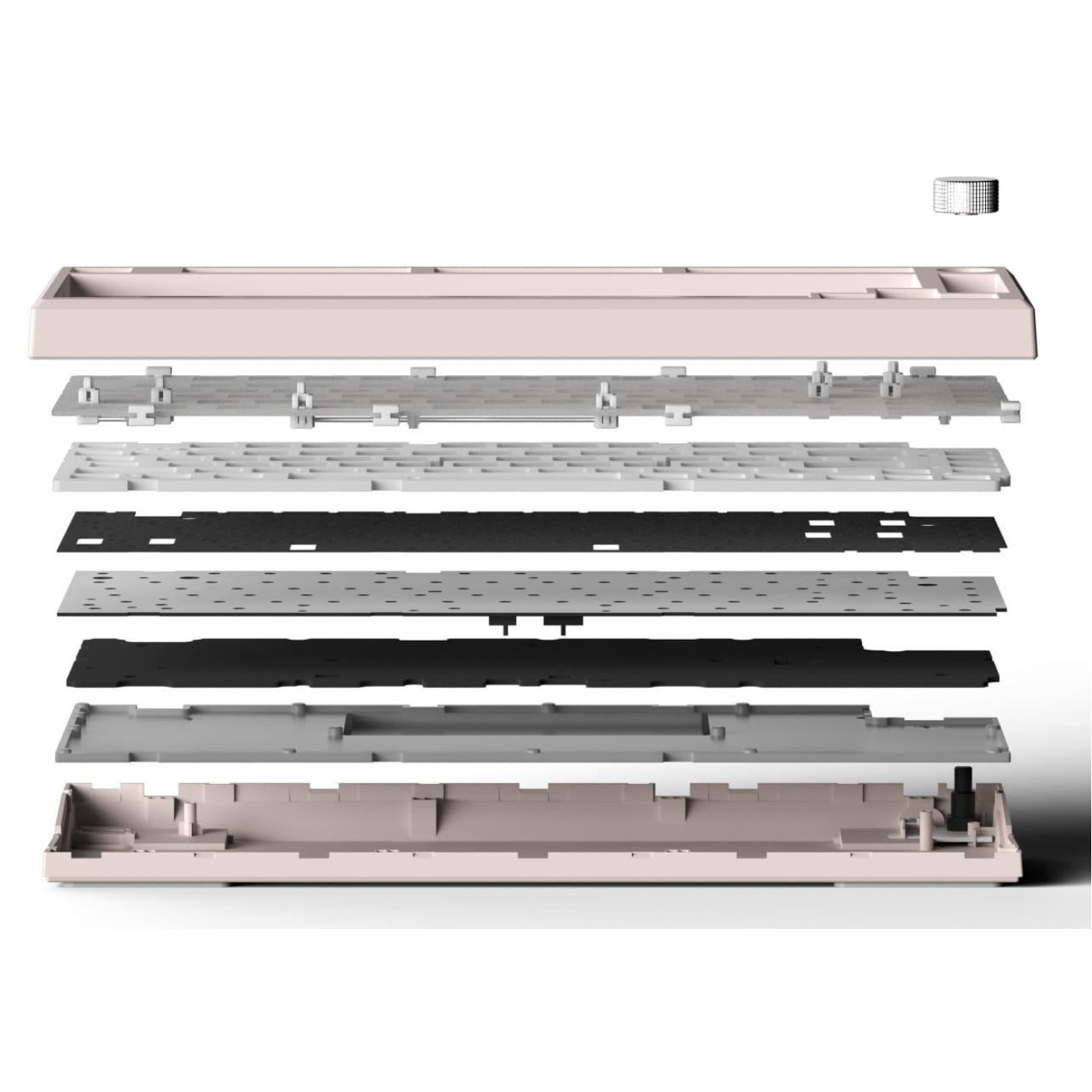 Клавіатура FL ESPORTS DIY-barebone MK750 Black Three-Mode (MK750-7980)