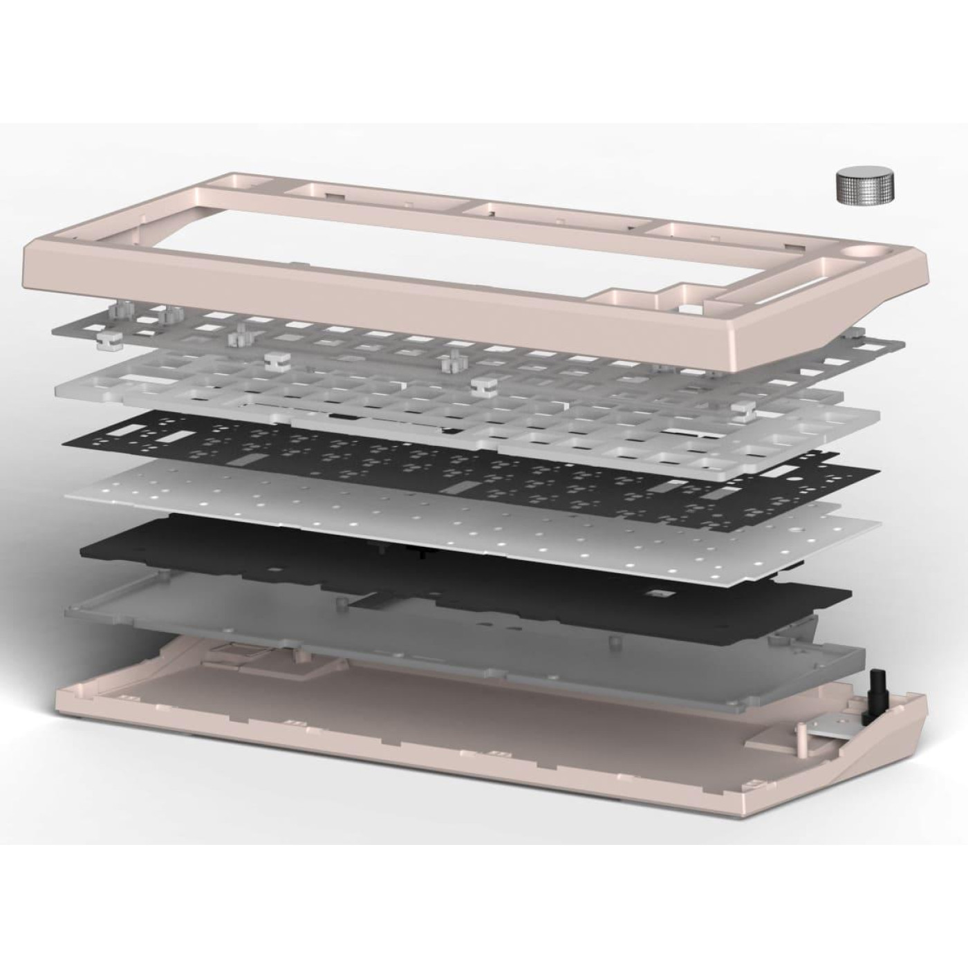 Клавіатура FL ESPORTS DIY-barebone MK750 Black Three-Mode (MK750-7980)