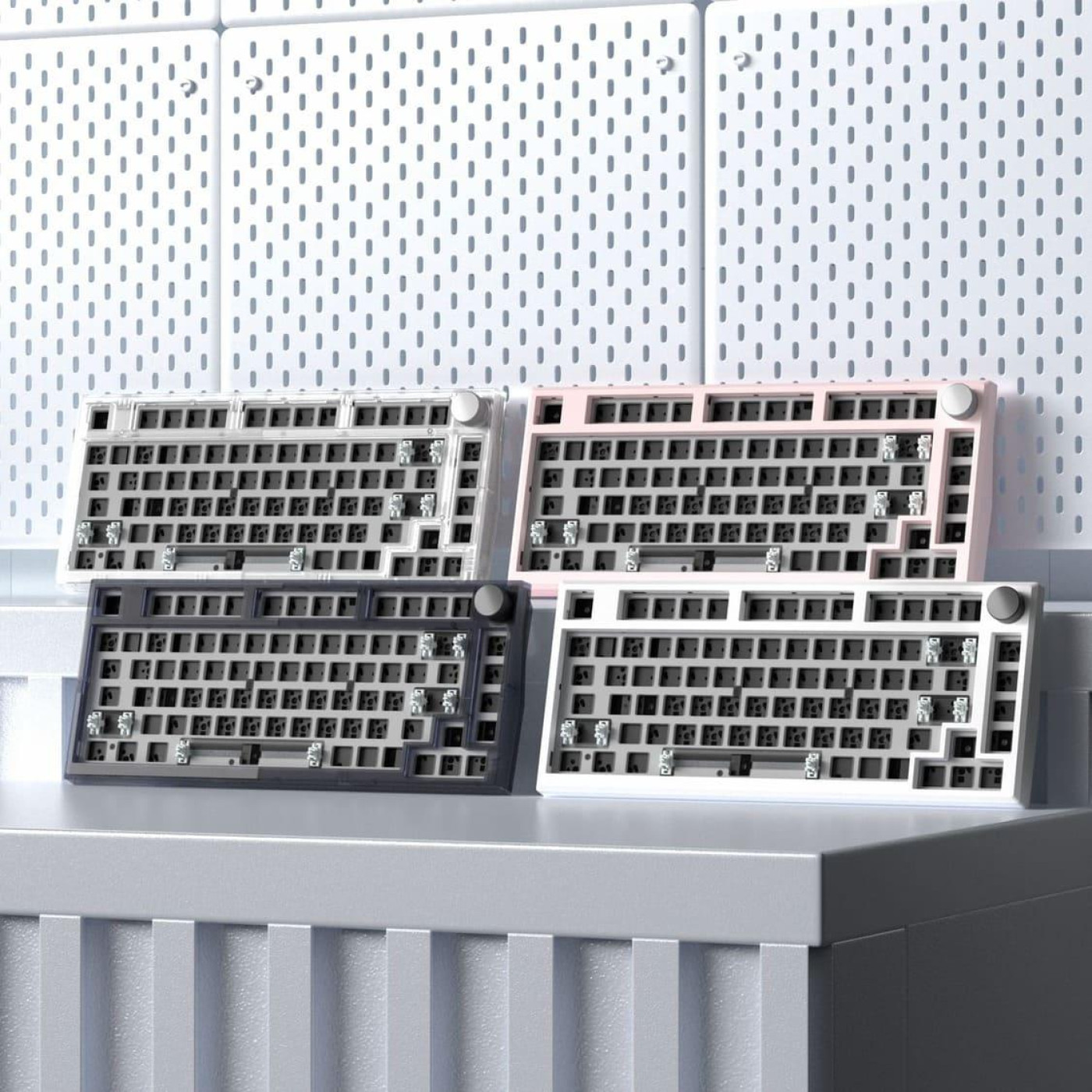 Клавіатура FL ESPORTS DIY-barebone MK750 White Three-Mode (MK750-4247)